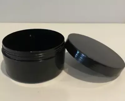 8 Oz Black PP Jars With Lids • $0.99