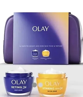 Olay Glow Up Premium Gift Set Retinol 24&  Vitamin C+ AHA24 Gift Set • £35.99