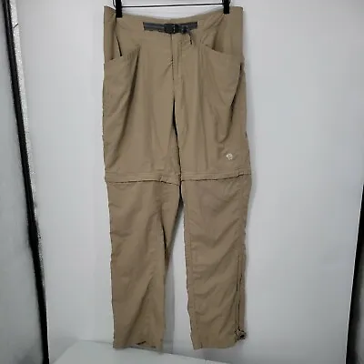 $23.74 • Buy Women’s Mountain Hardwear Grey Convertible Pants Shorts Hiking Casual Size 12/34
