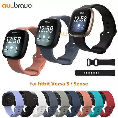For Fitbit Versa 4 3 /Sense 2 Watch Strap Replacement Silicone Sports Wrist Band • $6.95