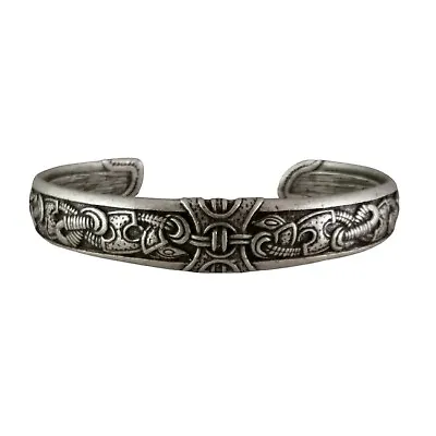 Viking Knotwork Bracelet Silver Norse Mens | Fenris • $59