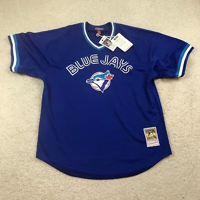 Mitchell & Ness Toronto Blue Jays Jersey Mens XL Tall Joe Carter Blue *Defect • $44.99