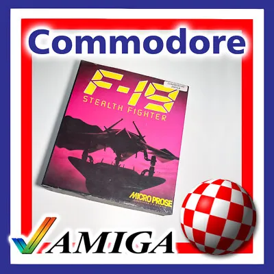 Microprose F-19 Stealth Fighter Amiga Big Box Computer Game • $19.95