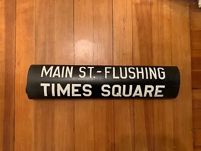 Ny Nyc Subway Roll Sign R12 Times Square Main Flushing Shea Stadium Citi Field • $189.95