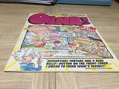Ref I 27 OINK COMIC PREVIEW ISSUE NOT FOR SALE With Free Gift COLOUR POSTER Rare • £6.99