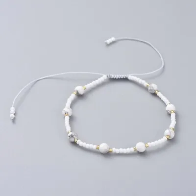 £3.69 • Buy Crystal Gemstone Bracelet 7 Chakra Bead Anxiety Stone Jewellery Healing Reiki UK