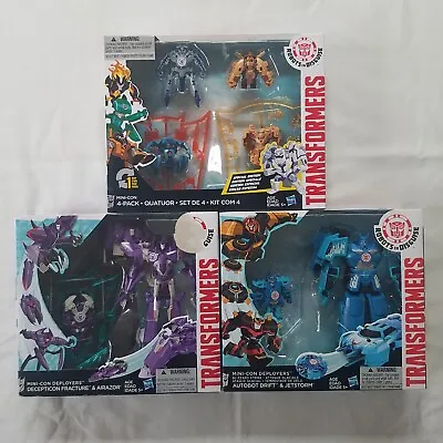 Transformers 2015 RID Minicon Deployers Drift & Fracture With 4 Pack MISB Lot • $71.99