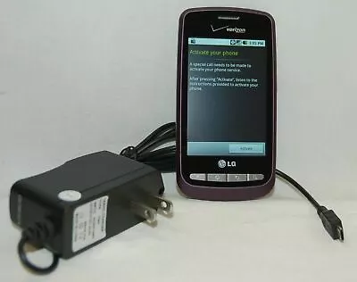 LG Vortex VS660V Verizon Wireless VIOLET Android Smartphone WiFi 3G Grade B • $11.35