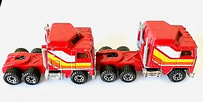 1981 Matchbox Red Kenworth C.O.D. Aerodyne Rig Cab #MB45 Macau 1:90 Scale Lot • $20