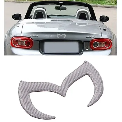 CARBON FIBER SILVER Evil M Logo Emblem Badge Decal For Mazda 3 6 CX-5 MX-5 Miata • $12