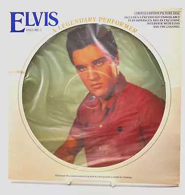 Elvis Presley - Legendary Performer Volume 3 -picture Disc  1978 • $12