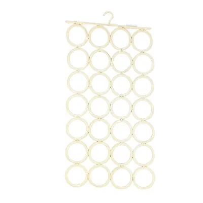 Ikea Komplement Ivory Macrame Scarf Tie Belt Hanger Holder Organizer 28 Circles • $14.95