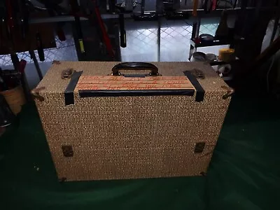 $299.99 • Buy Vintage  Radio TV Repairman Vacuum Tube Caddy Case Tool Box W/ Lots Of Bulbs