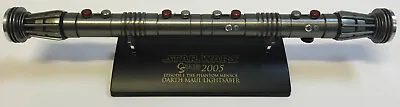 Master Replicas Star Wars Darth Maul Lightsaber .45 Collectors Society Sw-400 • $129.99