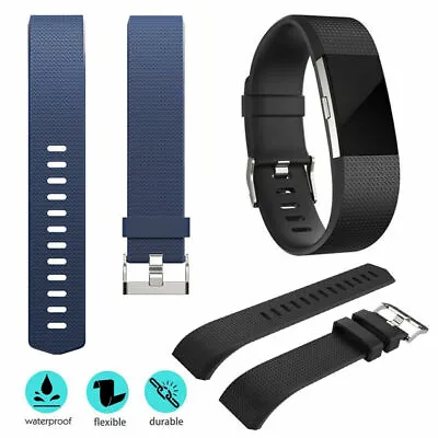 $6.39 • Buy HOT Replacement Wrist Band For Fitbit Charge HR 2 / Charge 2 Silicone