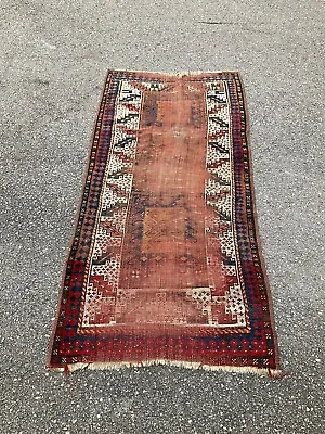 2'8  X 5'7  Antique Distressed Caucasian Kazak? Rug • £191.92