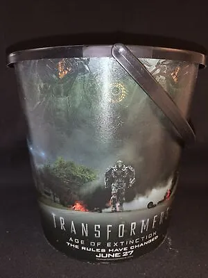 Transformers Age Of Extinction Movie Theater Promo Popcorn Plastic Bucket Tub • $14.99