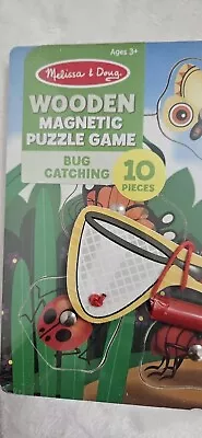 Melissa & Doug Puzzle Bug Catching Game Magnetic 10 Pieces And “Net” SEALED • $19.97