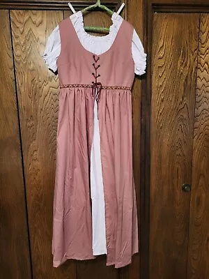 Von Lancelot Medieval Renaissance Brocade Dress Peasant Faire Festival Size 14 • $49.99