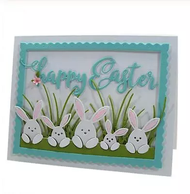 Easter Rabbit Metal Cutting Dies Stencils Scrapbooking Embossing Template Crafts • £3.48