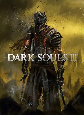 Dark Souls 3 MMO RPG Classic Video Game Cover Art Poster Print 11x15 • $14.99