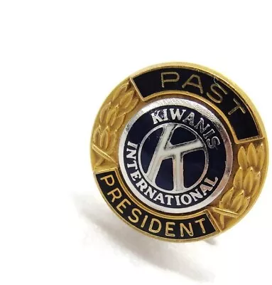 K Kiwanis International Past President 1/10 10Kt Gold Filled Neck Tie Pin Tack • $27.99