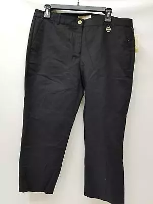 Michael Kors Women's Basic Capri Pants Solid Black Size 12 • $35.99