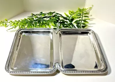 800 Silver Double Tray His & Hers Small Tray Can Be Monogrammed! 180Gr.      ML • $349