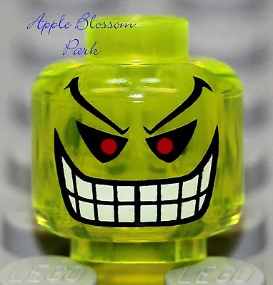 NEW Lego Batman JOKER BOMB Trans Neon Green Alien Monster Minifig Head 7782 7783 • $8.55