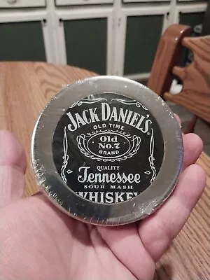 Jack Daniels Metal/Leather Coaster Set Of 4 New Sealed  • £5.70