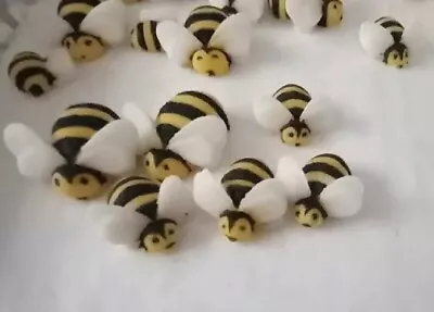 BEES LADYBIRDS Bugs  Cup Cake Decoration Topper Sugarpaste Icing. • £3