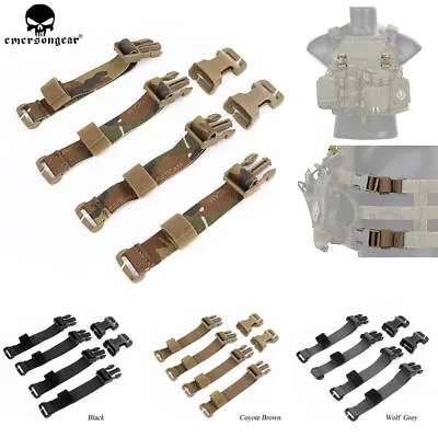Emerson Chest Rig Vest Adapter Kit Set MOLLE Strap Webbing W/ 1” Buckle Clips US • $16.95