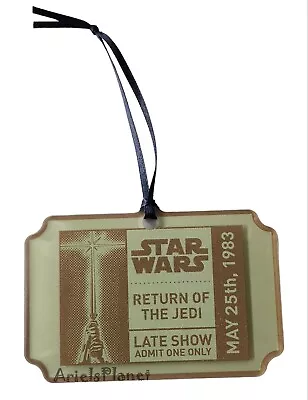 Disney Parks Return Of The Jedi Late Show Admit One Only Ticket Acrylic Ornament • $24.99