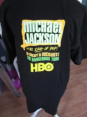 Michael Jackson Original Dangerous Tour HBO Promo T-shirt Black X-Large • £168.85
