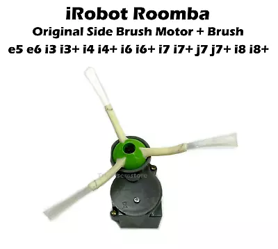 OEM IRobot Roomba Vacuum E5 E6 I3 I4 I6 I7 J7 I8 +/Plus Side Brush Motor + Brush • $23.95