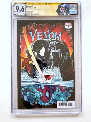 VENOM #1 CGC 9.6 SS (2018) Remastered Edition Color | Signed By Todd McFarlane • $499