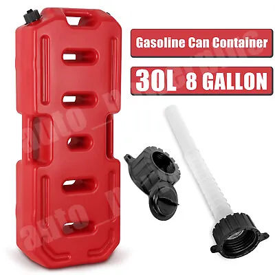 $149.99 • Buy 30L Plastic Jerry Can W/ Pour Spout Fuel Container Spare Petrol Storage Tank Red