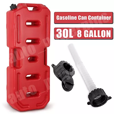 $149.99 • Buy 30L Plastic Jerry Can W/ Pour Spout Fuel Container Spare Petrol Storage Tank Red