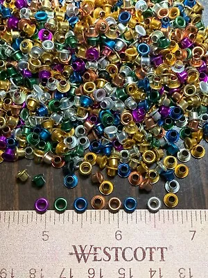 Eyelets: 3/16  Rounds ~ Metallic Color Assortment ~ Choose Your Quantity • $4