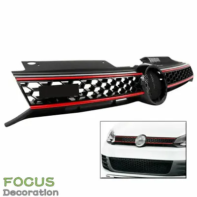 $40.86 • Buy For 10-13 VW Golf GTI&2014 Jetta Mk6 TDI Front Upper Hood Grille Honeycomb Grill