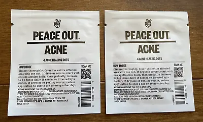 Peace Out Acne 2 X 4 Healing Dots Hydrocolloid Anti-Acne Pimple Patches • $3.99