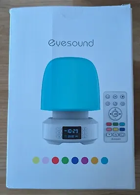 Eyesound Bluetooth Speaker Night Lights Table Lamp For Bedroom 7-Color Change • £8.50