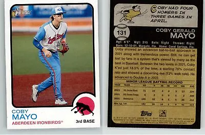 Coby Mayo 2022 Topps Heritage Minor League #131 Ironbirds • $1.75