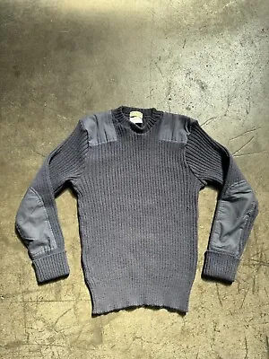 Vtg 90's L.L. Bean Commando Sweater Men's Size Large Wool Crewneck Pullover Navy • $30