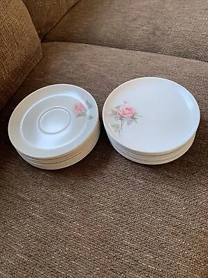 Melmac Brookpark “Only A Rose” 8- Dessert & 8- Saucers Vintage Pre-Owned • $20