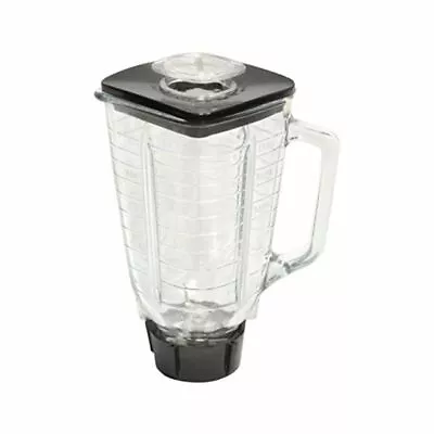 $25 • Buy 5 Cup Square Top 6 Piece Complete Glass Jar Replacement Set, Fits Oster Blender