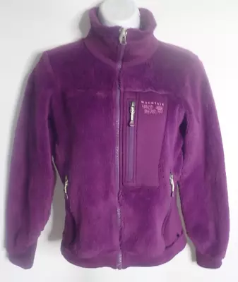 Mountain Hardwear Monkey Fleece Jacket Womens XS Purple Polartec Zip Deep Pile • $16.99