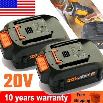 2pack For WORX 20V MAX Extend Lithium Battery 20 Volt WA3520 WA3525 WA3575 WG155 • $36