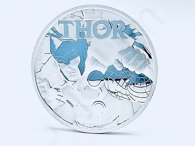2018 Tuvalu Marvel Comics Thor 1 Oz .999 Silver Bullion BU Coin 50000 Minted • $49.93