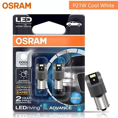 OSRAM LED P21W PY21W P21/5W Signal Light LEDriving SL Advance S25 1156 1157Pair • $17.72